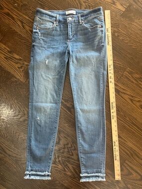Loft modern skinny stretch 2/26 distressed Light Blue Distressed Women’s Jeans